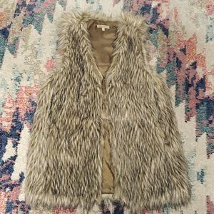 Faux fur vest
